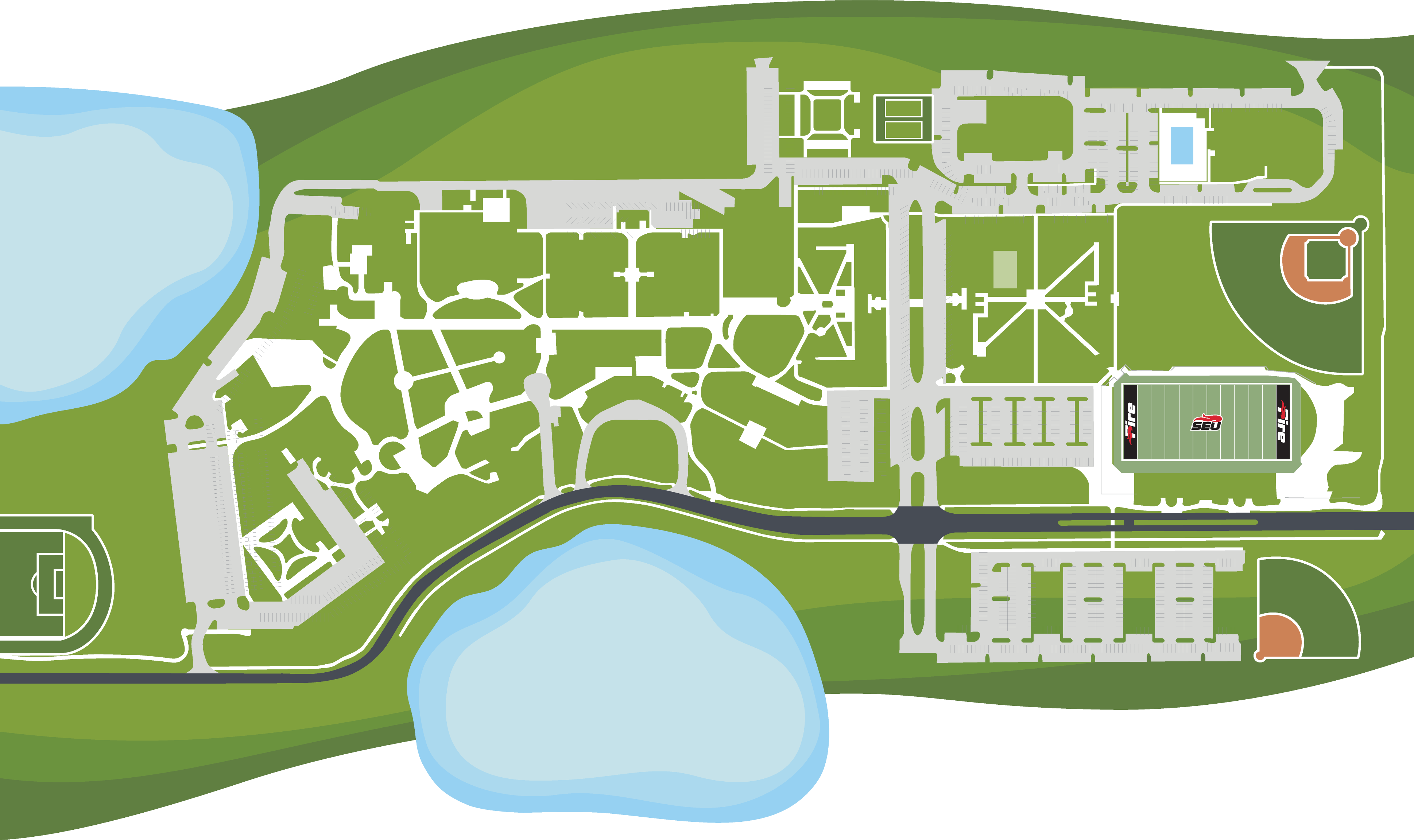 map of seu campus
