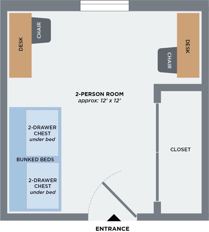 dorm floor plan