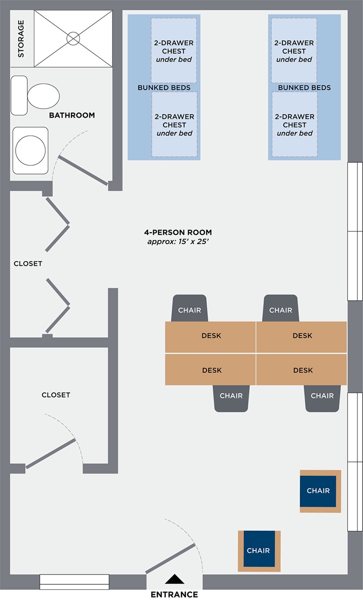 dorm floor plan