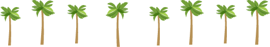design element image of palm-tree-rows